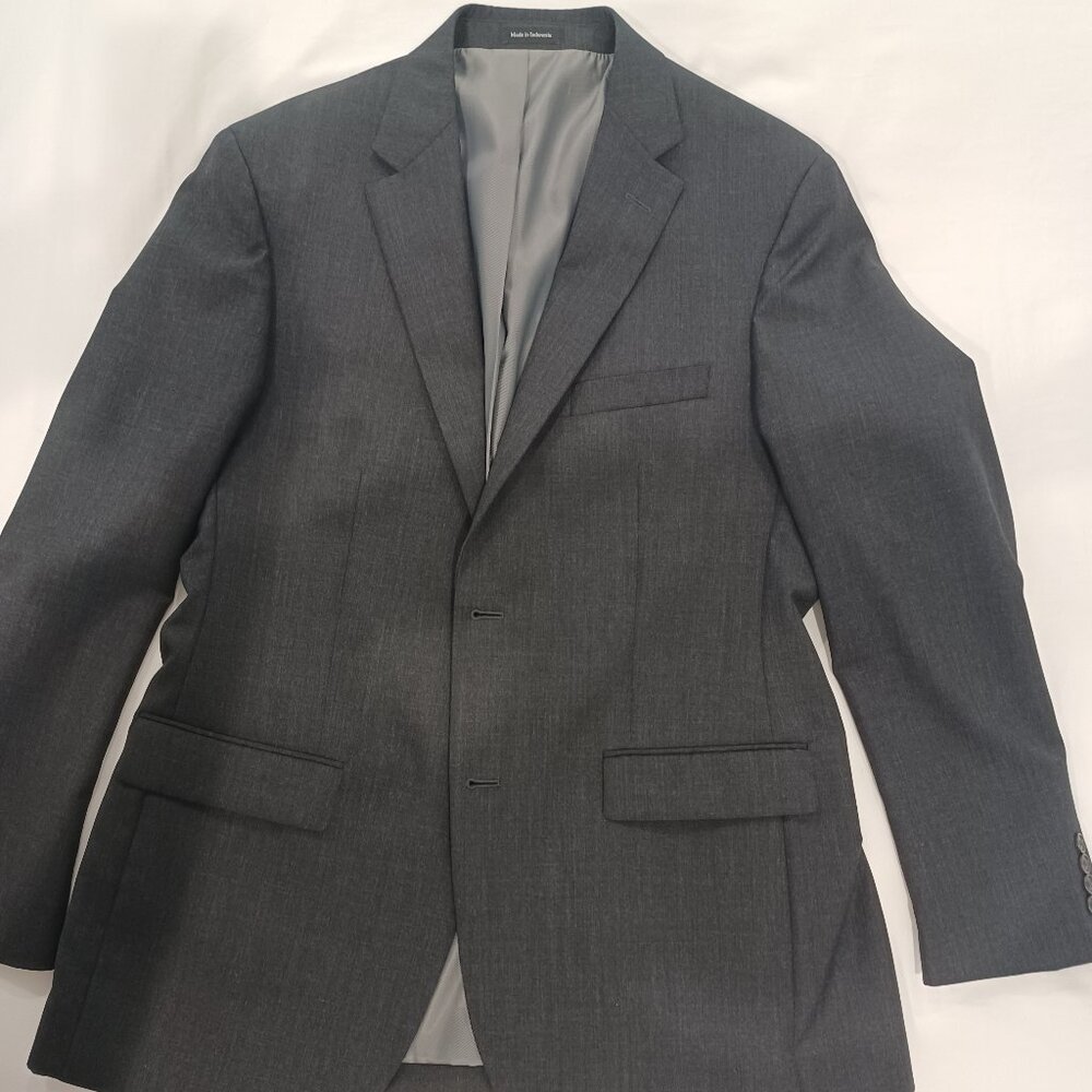 Dark Charcoal Suit. Very sharp.